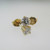14k Yellow Gold .36ct TW Round Brilliant Cut Diamond Stud Earrings 