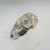  14k White Gold Approx .22ct Round Brilliant Cut Diamond Ring Size 6 1/4