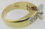 14k Yellow Gold Marquise Brilliant Cut Diamond Ring  Invisible set Band Size 4 3/4*