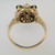 10k Rose Gold Tourmaline and Moonstone Ring Size 4 1/2