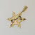 14k Yellow Gold Snow Flake Pendant