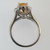 14k White Gold 1.94ct Orange Sapphire Ring With Approx .75ct TW Diamond Accent Halo Ring Size 6
