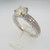 18k White Gold Ritani .97ct Round Brilliant Cut Diamond Ring Size 6 1/2