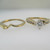 4k Yellow Gold Approx .50ct Princess Cut Diamond Ring with Wedding Band Size 5