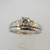 Platinum Approx .15ct Round Brilliant Cut Diamond Ring Size 6