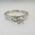 Platinum Approx .15ct Round Brilliant Cut Diamond Ring Size 6
