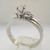 Platinum Approx .15ct Round Brilliant Cut Diamond Ring Size 6