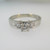 Platinum Approx .15ct Round Brilliant Cut Diamond Ring Size 6