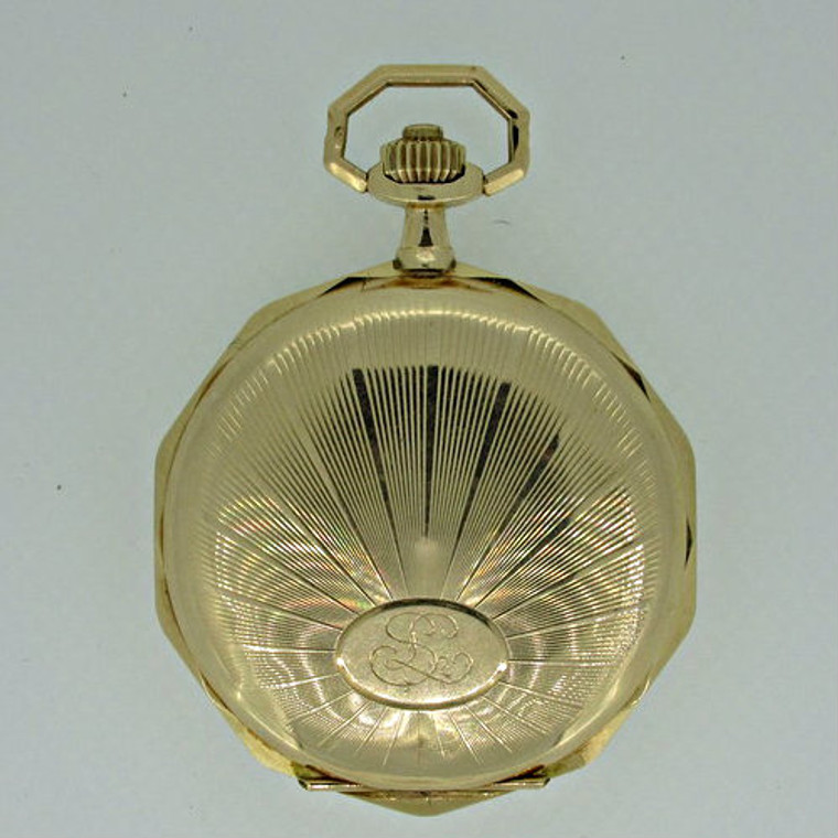 Antique La Maisonnette French 14k Gold Pocket Watch (B2349)