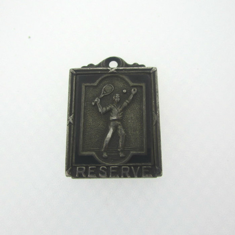 Sterling Silver Tennis Reserve Runner Up 1932 Charm Pendant 