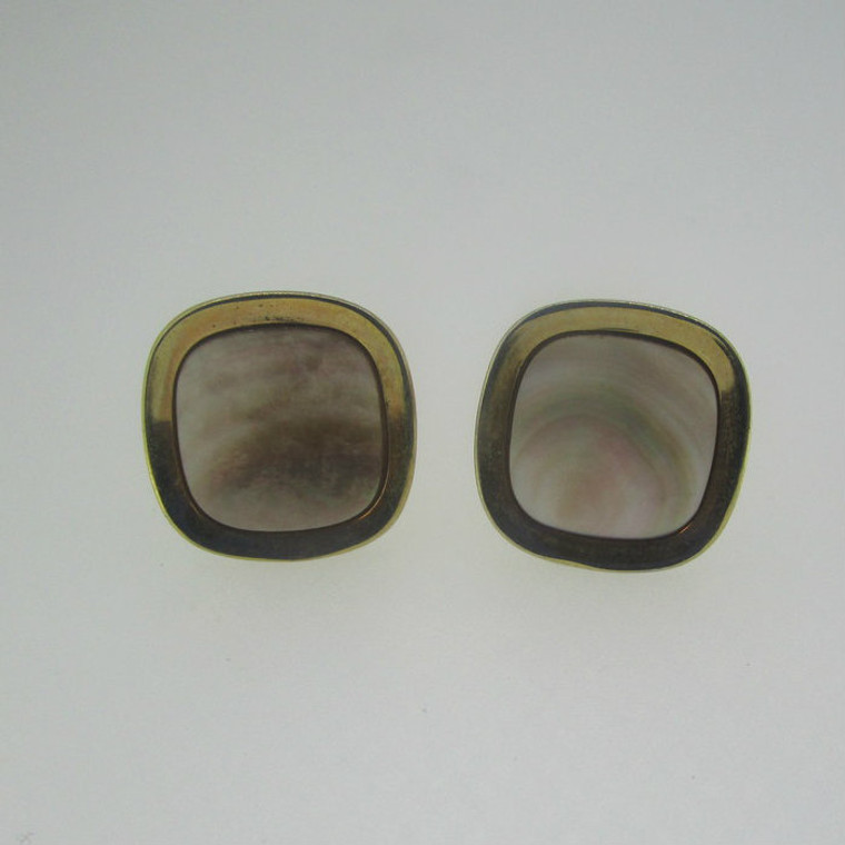 Gold Tone Anson Abalone Cufflinks 