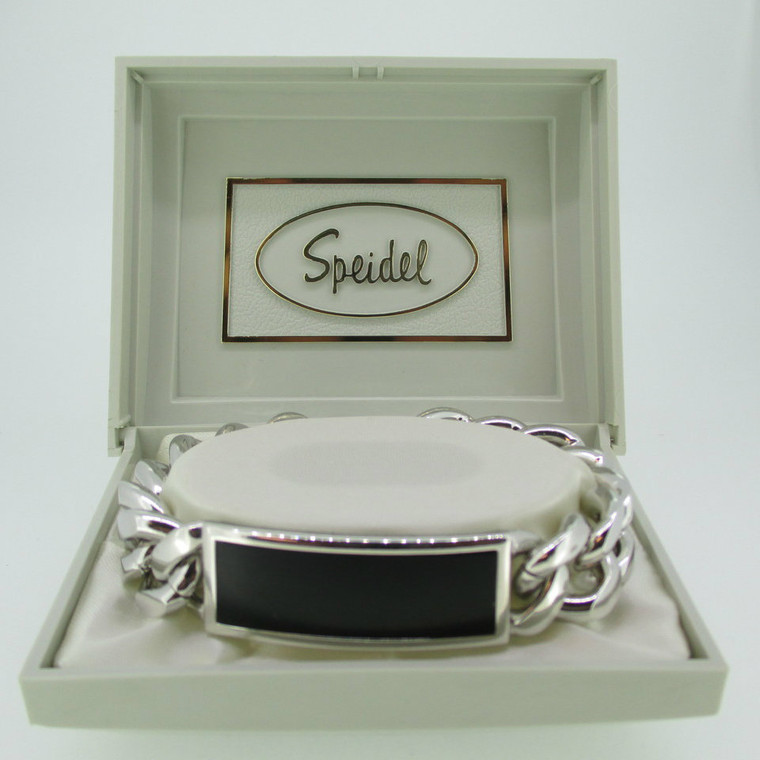 Speidel Silver Tone Identification ID Medical Bracelet 7 1/2 Inches