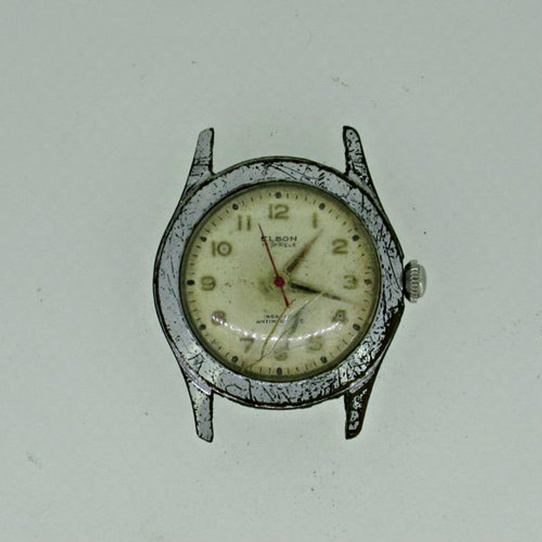 Vintage Winton Watch Co LXA Swiss Elbon Silver Tone Watch Case (B4445)