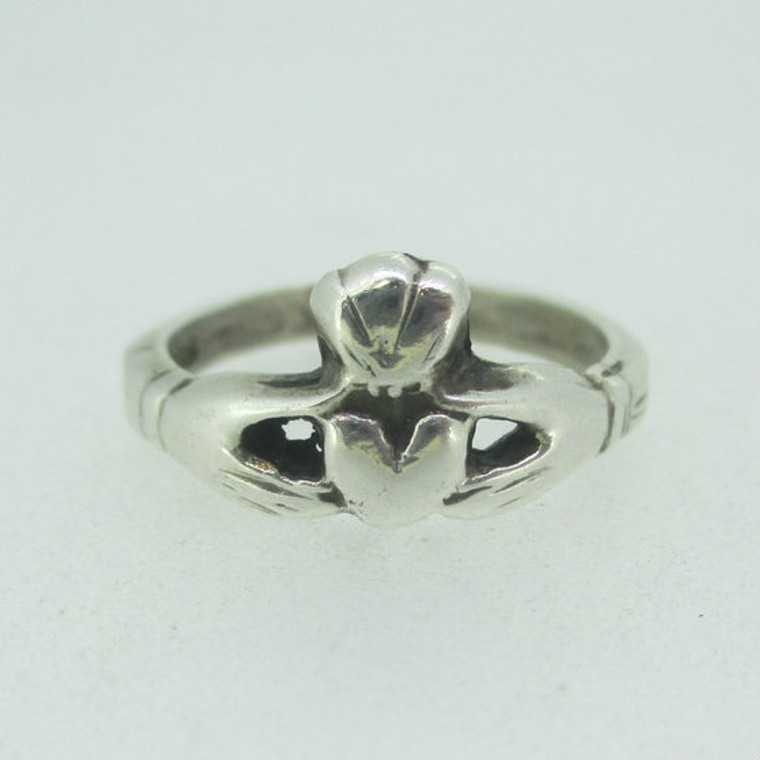 Sterling Silver Claddagh Ring Size 6 1/4