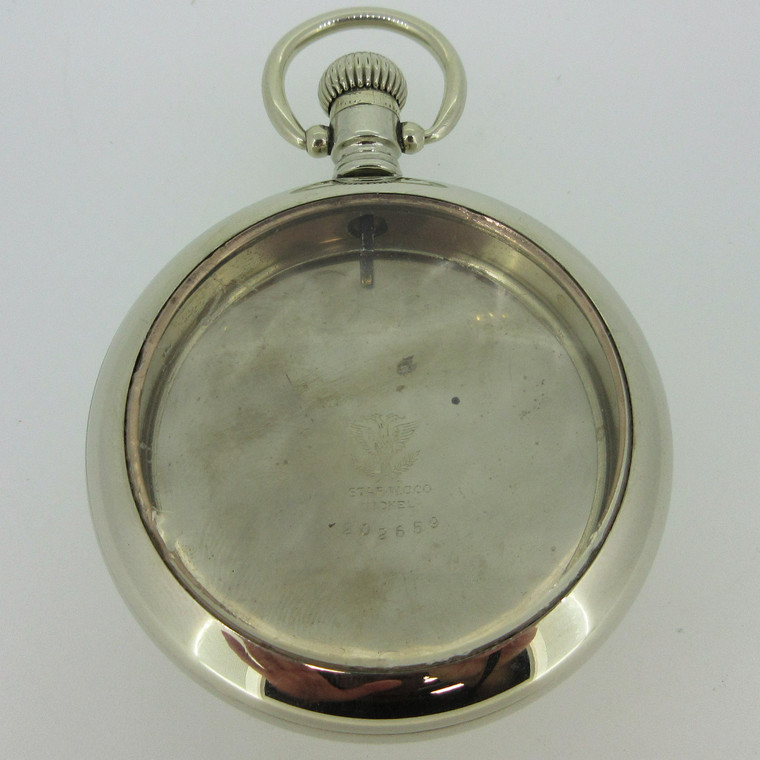 Antique Star W.C. Co. Nickel Silver Tone Pocket Watch Case (B5559)