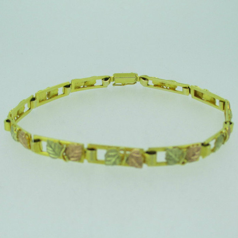 10k Black Hills Gold and 14k Gold Landstrom Bracelet