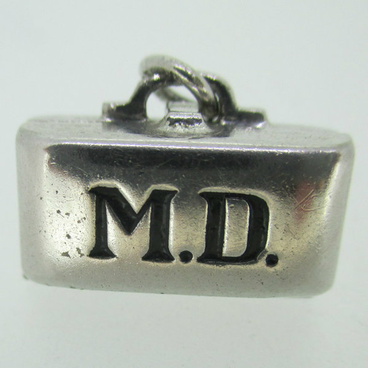 Wells Sterling Silver MD Charm Pendant Opens with Enamel Baby Inside