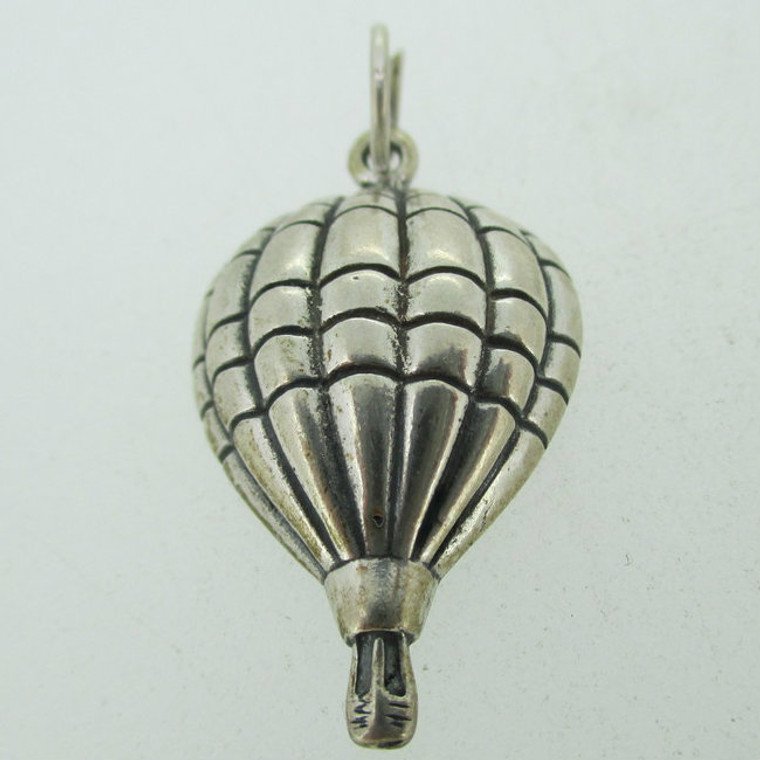 Vintage Sterling Silver Hot Air Balloon Charm Pendant