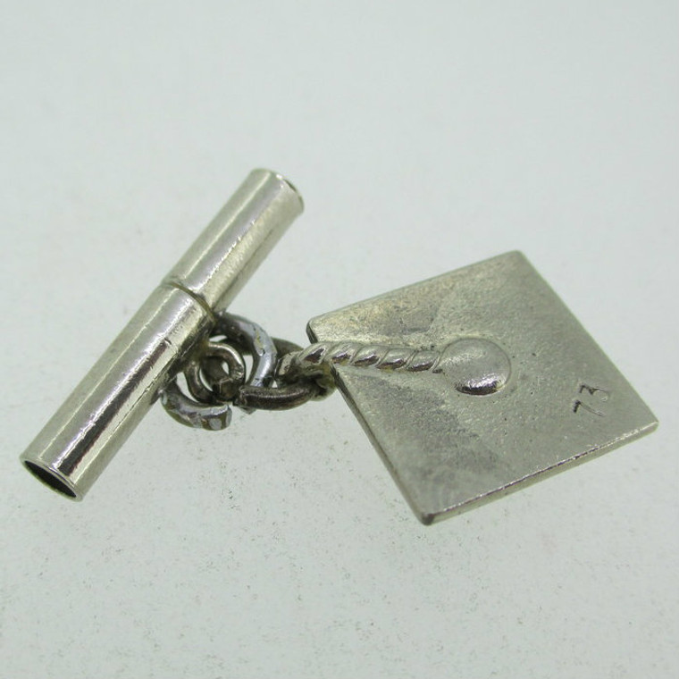 Vintage Sterling Silver Wells Movable Cap and Diploma Charm Pendant