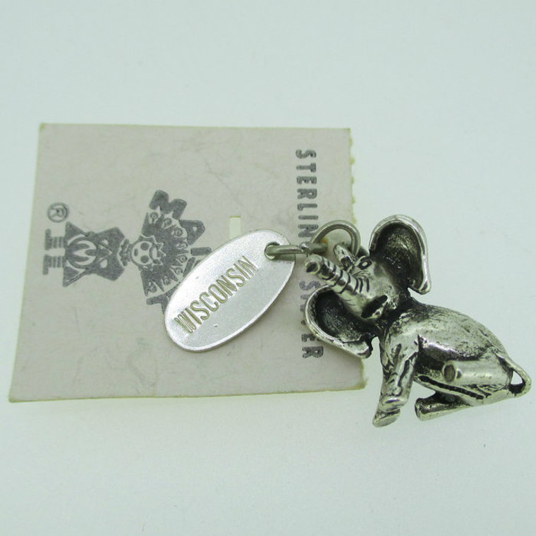 Sterling Silver Baby Elephant Like Horton Hears A Who Pendant