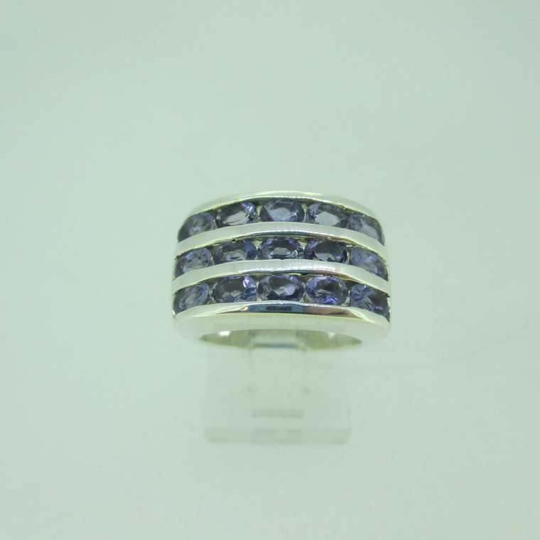 Sterling Silver Tanzanite Chuck Clemency STS  Size 6