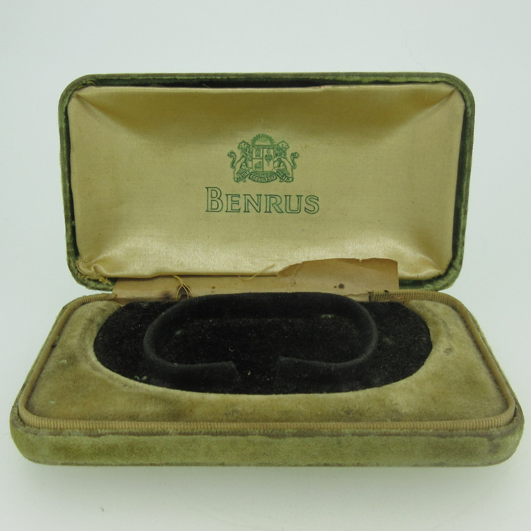 Vintage Benrus Ladies Worn Off-White Watch Box As-Is (B12914)