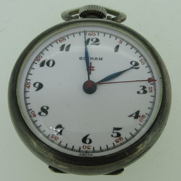 Vintage Gotham BOOX 7J Swiss 925 Sterling Silver Watch Parts (B14203)