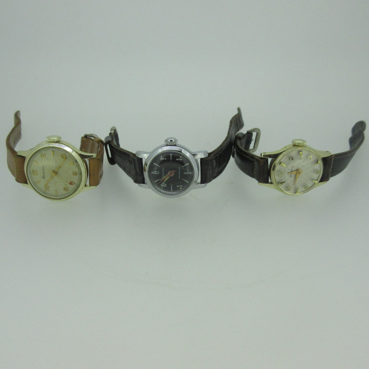 Lot of 3 Ladies Westclox Mechanical Watches Parts (B14227)