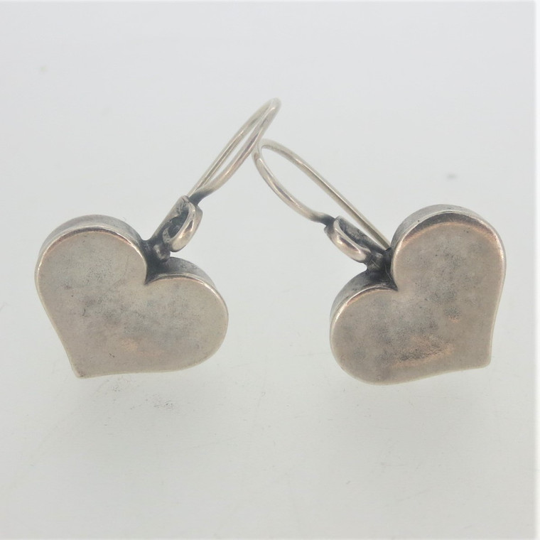 Sterling Silver Didae Heart Pierced Earrings