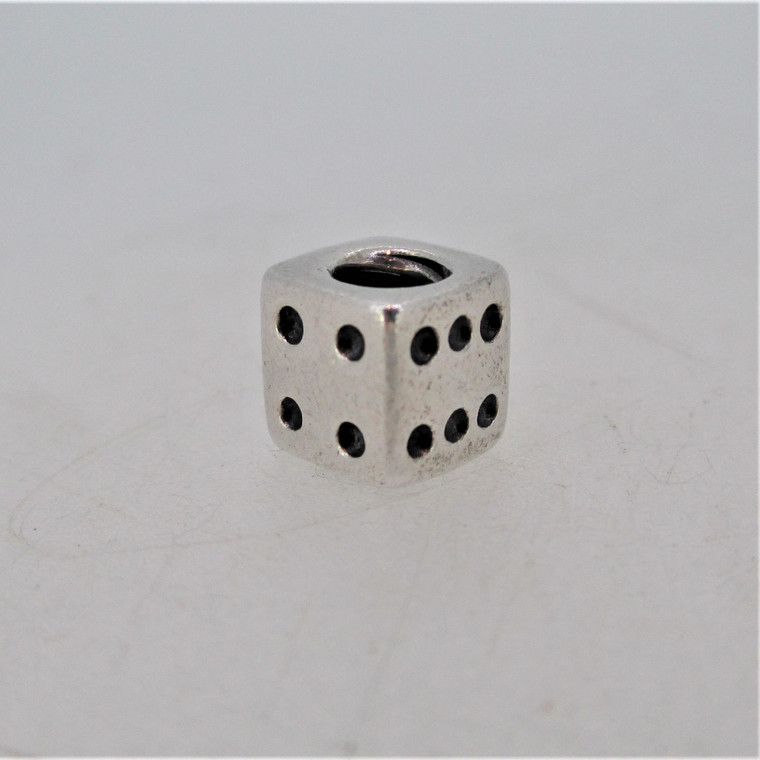 Pandora Sterling Silver Lucky Dice Charm Discontinued 790116