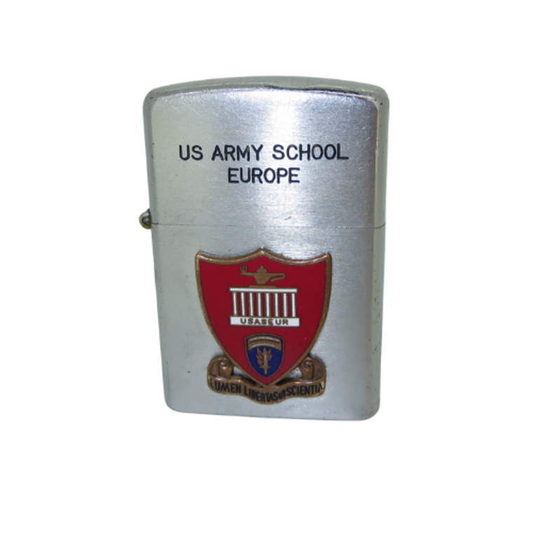 1960's U.S. Army School Europe Honor Graduate Signet Corps Penguin Lighter