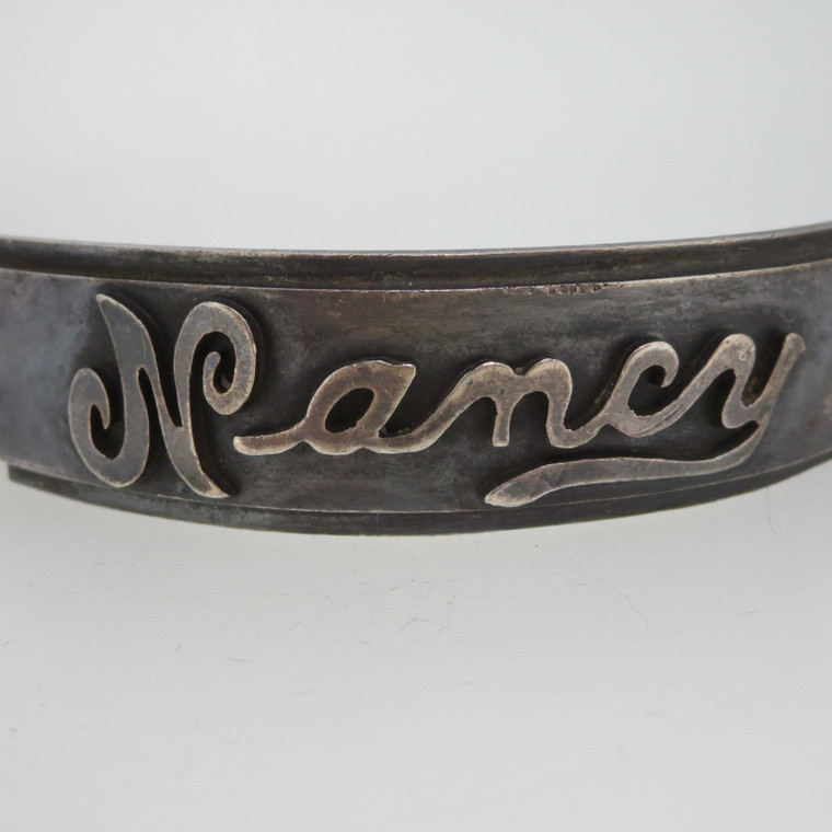 Sterling Silver W.J.Brice Nancy Initial Bracelet