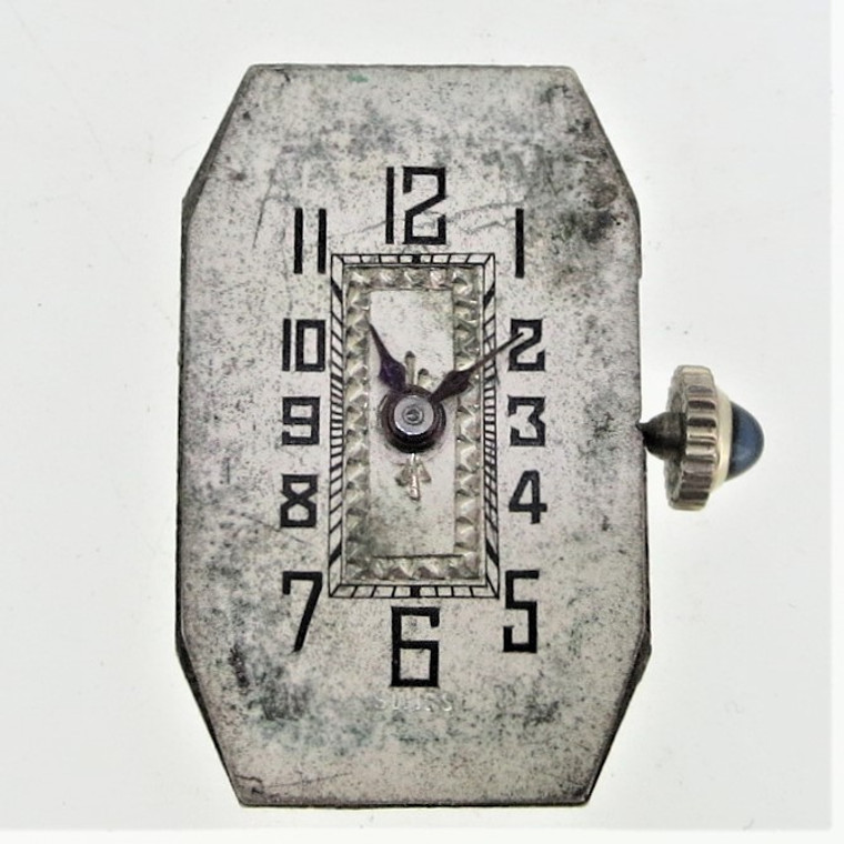 Vintage 1930's Embsa 15j wristwatch movement in working order