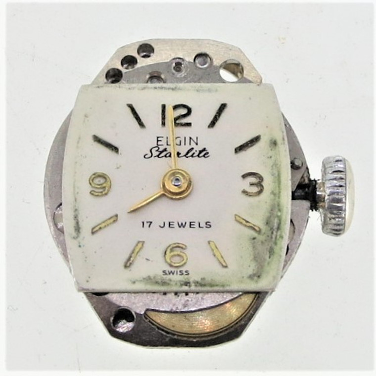 Vintage Elgin 749 17j wristwatch movement in working order
