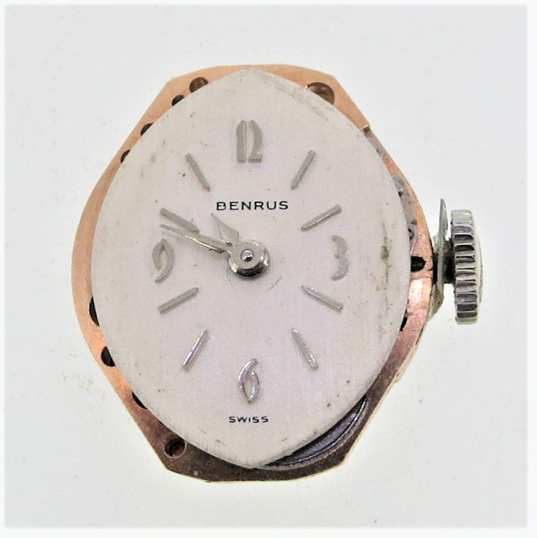 Vintage Benrus CZ25 17j wristwatch movement in working order