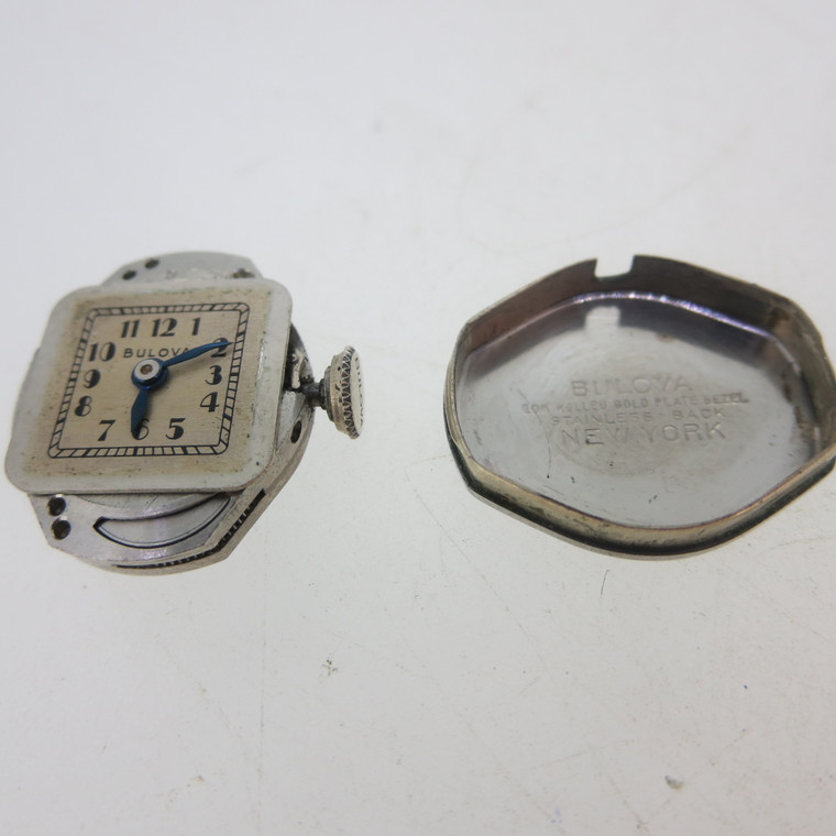 Vintage 1948 Bulova 6BA 21j wristwatch movement in working order