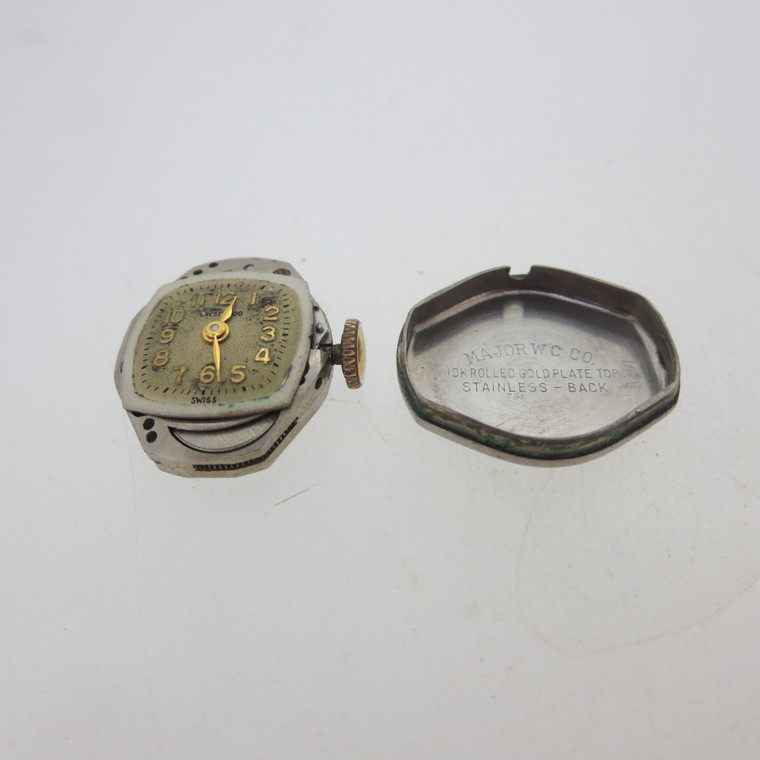 Vintage Crestwood 17j Swiss wristwatch movement in working order