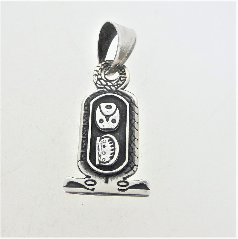 Sterling Silver Egyptian Hieroglyphics Pendant