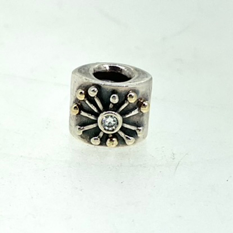 Pandora Sterling Silver with 14K Gold Star Charm