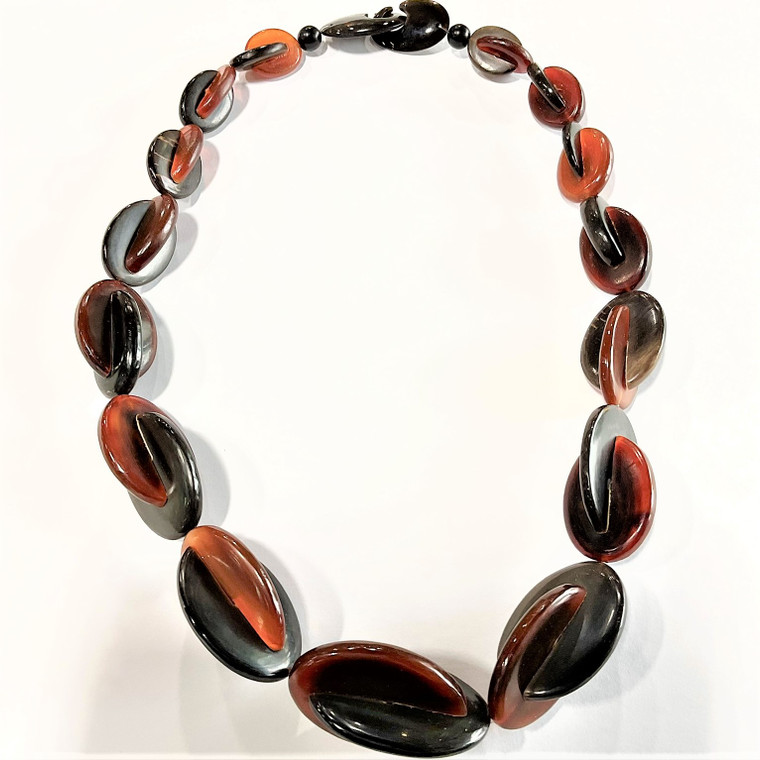 Gerda Lynggaard Monies Disc-Style Amber Strung Necklace