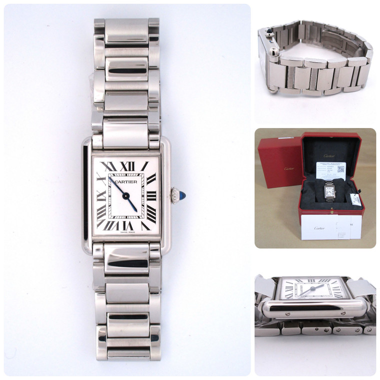 Cartier Tank Must Large Model Men's Watch 33mm Steel Quartz WSTA0052 (B18446 EH)