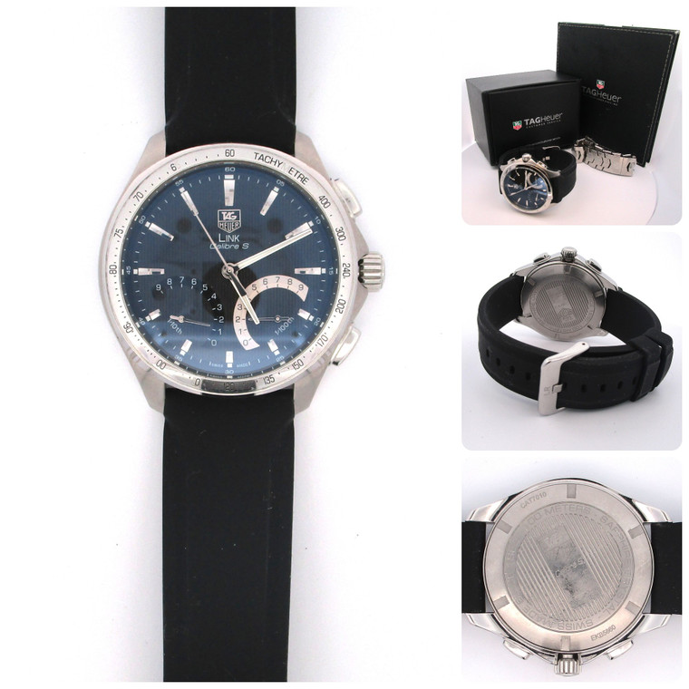 Tag Heuer Link Calibre S CAT7010 43mm Stainless Steel Quartz Men's Watch (B18459 EH)