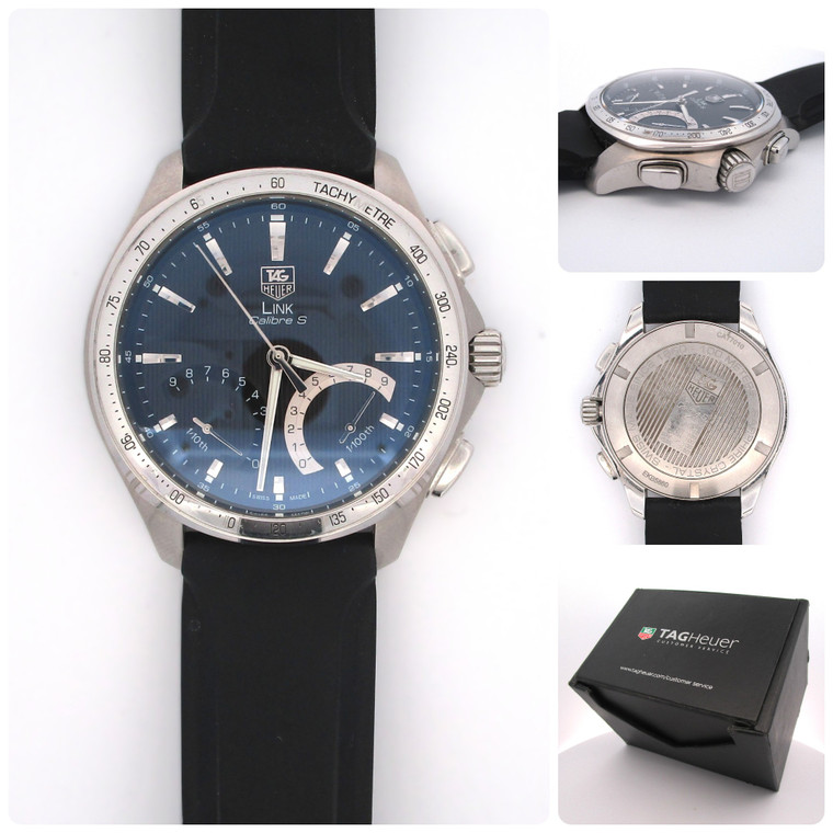 Tag Heuer Link Calibre S CAT7010 45mm Stainless Steel Quartz Men's Watch (B23020 EH)