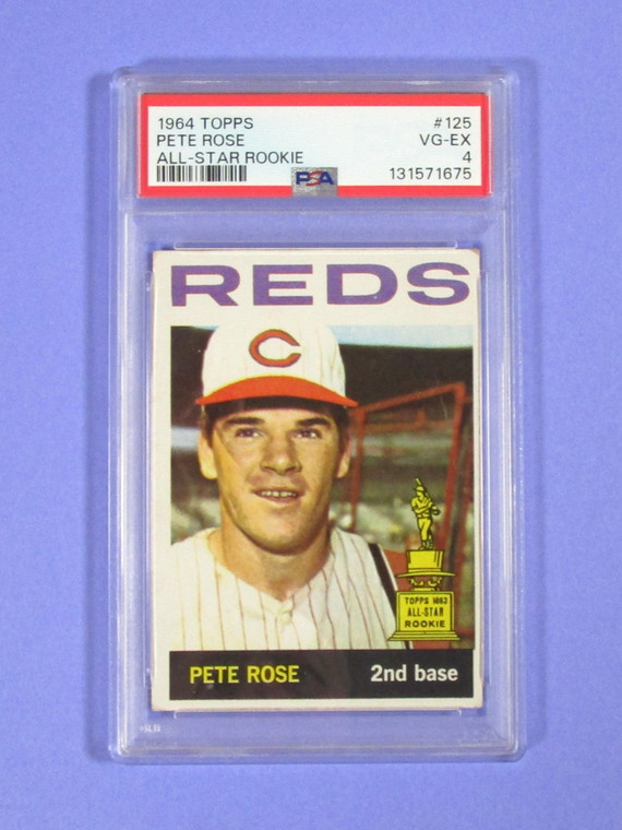 1964 Topps Pete Rose All-Star Rookie #125 PSA VG-EX 4 Baseball HoF (5004639 EH)