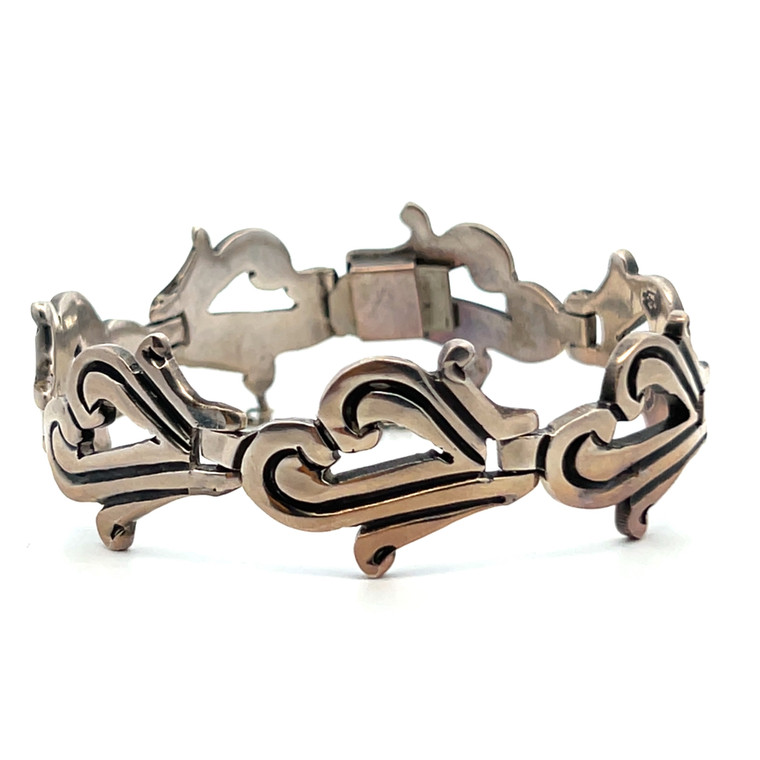 Sterling Silver Vintage Taxco Silver Mexican Bracelet