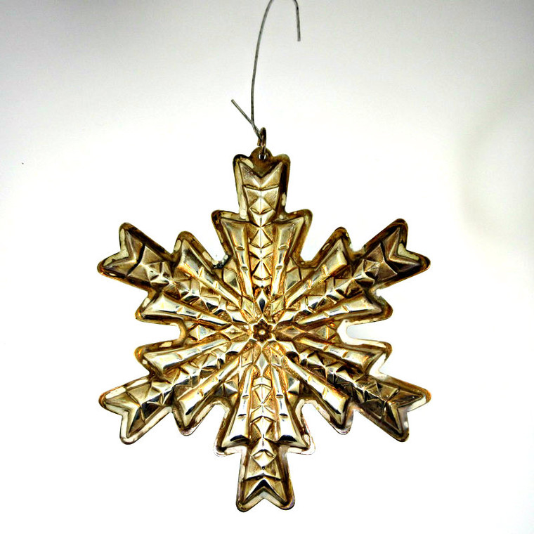 Vintage 1978 Gorham Sterling Silver Snowflake Christmas Ornament (500.931C CB)
