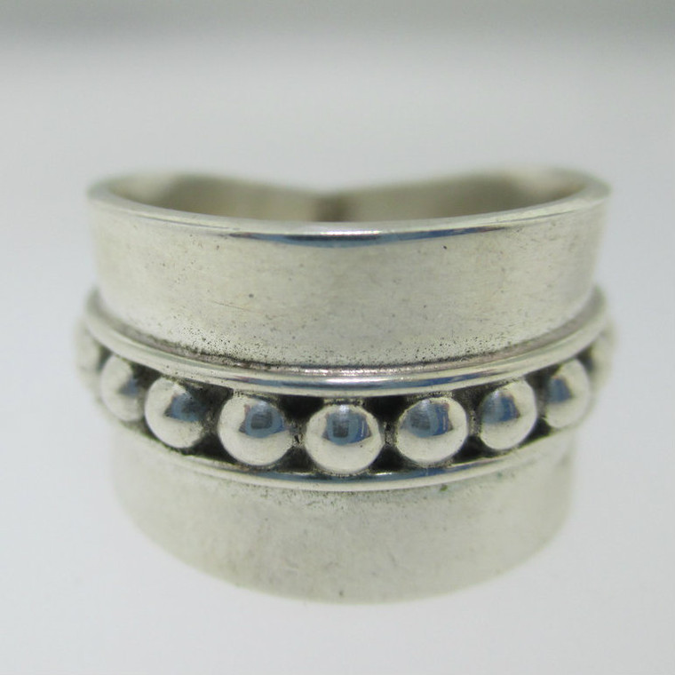Sterling Silver Dot Ring Size 6*