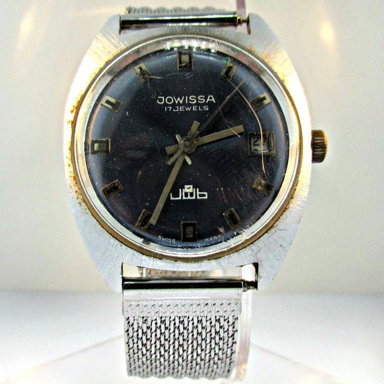 Vintage Jowissa Silver Tone 17 Jewels Watch (3005263CB)