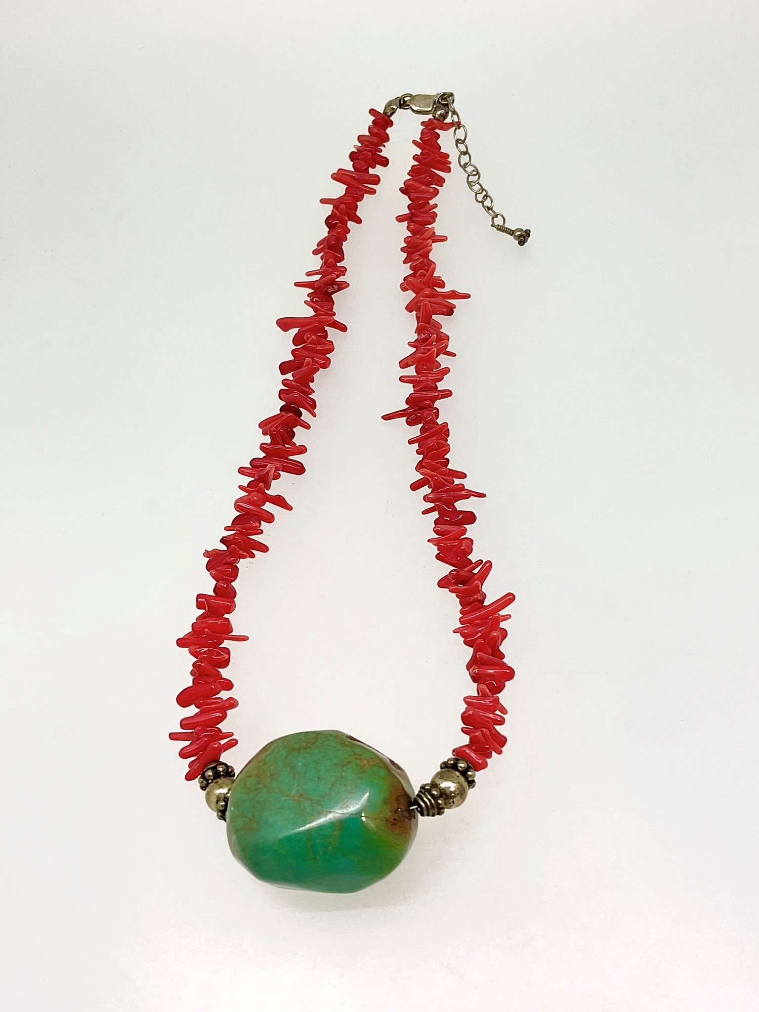 Green Turquoise Pendant & Necklace Set - Southwest Indian Foundation