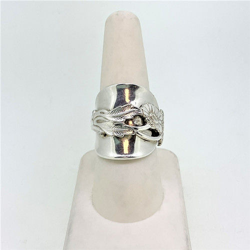 Sterling Silver TH Marthinsen Saddle Foliage Style Ring Size